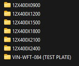 400mm Extension Table, 12mm plate, PDF & DXF files