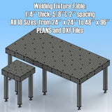 Welding Fixture Table 1/4'' Plate tickness