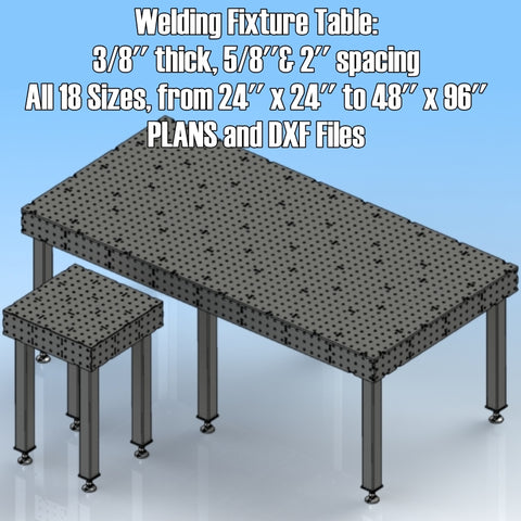 Welding Fixture Table 3/8'' Plate tickness