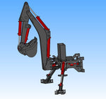 Backhoe Plans with DXF files, Metric AND Imperial, all  in one