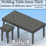 Welding Fixture Table 6mm Plate tickness