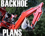 Backhoe Plans with DXF files, Metric AND Imperial, all  in one