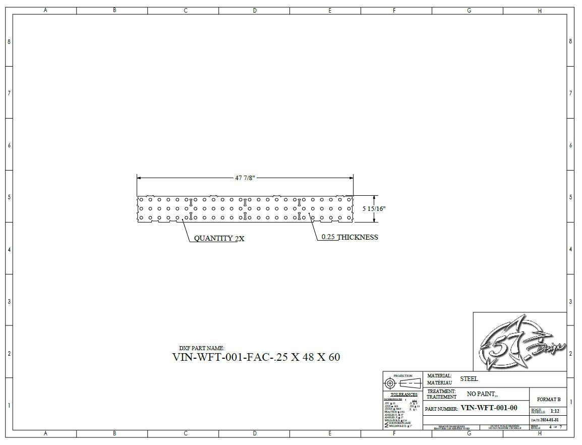 Welding Fixture Table 1/4'' Plate tickness – 57Design